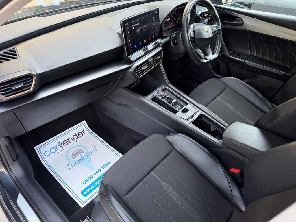 USED 2023 23 CUPRA LEON 1.5 eTSI EVO V1 Hatchback 5dr Petrol Hybrid DSG Euro 6 (s/s) (150 ps) 1 Owner|3 Services|Adp.Cruise|Camera|Apple Car play|Sensors|