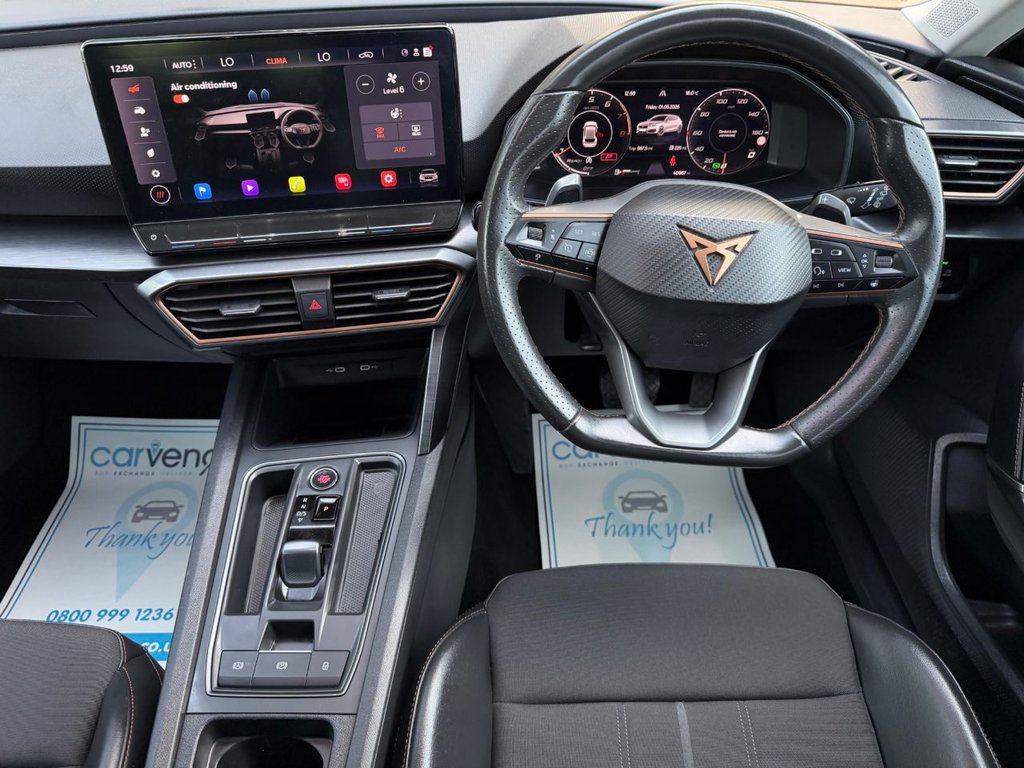 USED 2023 23 CUPRA LEON 1.5 eTSI EVO V1 Hatchback 5dr Petrol Hybrid DSG Euro 6 (s/s) (150 ps) 1 Owner|3 Services|Adp.Cruise|Camera|Apple Car play|Sensors|