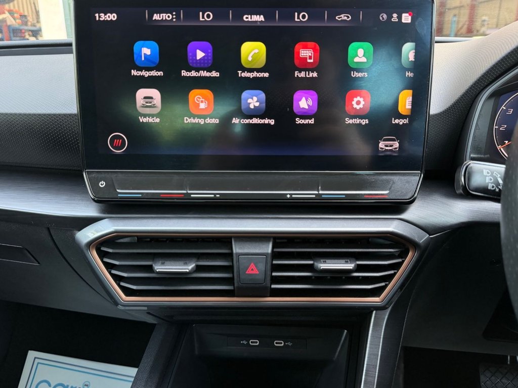 USED 2023 23 CUPRA LEON 1.5 eTSI EVO V1 Hatchback 5dr Petrol Hybrid DSG Euro 6 (s/s) (150 ps) 1 Owner|3 Services|Adp.Cruise|Camera|Apple Car play|Sensors|