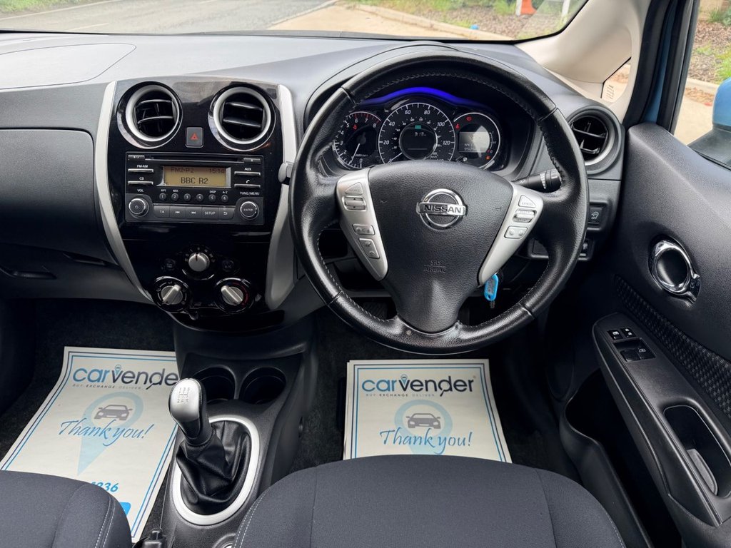 USED 2016 16 NISSAN NOTE 1.2 Acenta Hatchback 5dr Petrol Manual Euro 6 (s/s) (80 ps) 3 Owner|7 Services|&pound;20RoadTax|Cruise|