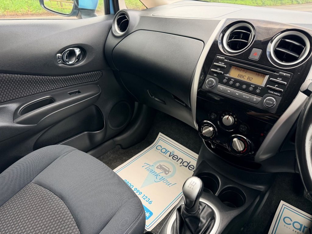 USED 2016 16 NISSAN NOTE 1.2 Acenta Hatchback 5dr Petrol Manual Euro 6 (s/s) (80 ps) 3 Owner|7 Services|&pound;20RoadTax|Cruise|
