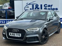 USED 2016 66 AUDI A3 1.6 TDI S line Sportback 5dr Diesel Manual Euro 6 (s/s) (110 ps) GREAT SERVICE HISTORY WITH THIS CAR