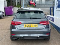 USED 2016 66 AUDI A3 1.6 TDI S line Sportback 5dr Diesel Manual Euro 6 (s/s) (110 ps) GREAT SERVICE HISTORY WITH THIS CAR