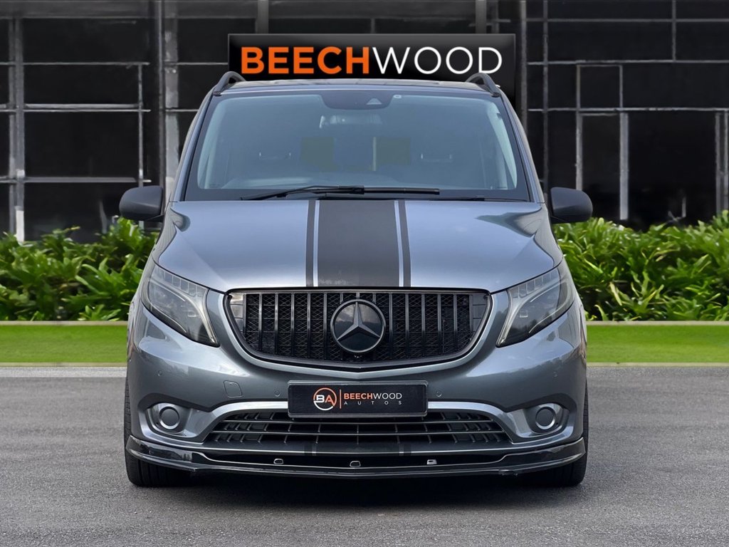 USED 2021 71 MERCEDES-BENZ VITO 2.0 119 CDI Sport Crew Van Double Cab 5dr Diesel G-Tronic RWD L2 Euro 6 (s/s) (LWB) (190 ps) 8 SEATS / REAR TV'S