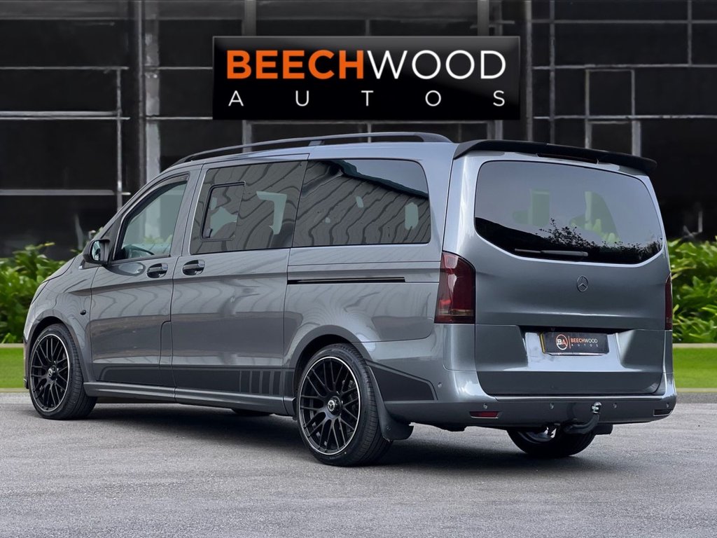 USED 2021 71 MERCEDES-BENZ VITO 2.0 119 CDI Sport Crew Van Double Cab 5dr Diesel G-Tronic RWD L2 Euro 6 (s/s) (LWB) (190 ps) 8 SEATS / REAR TV'S