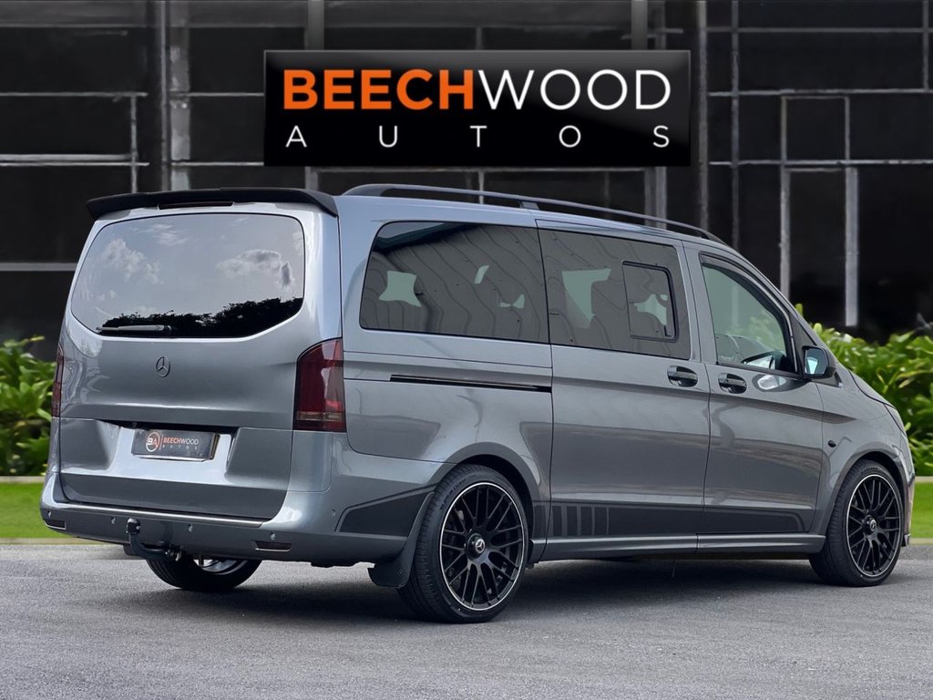 USED 2021 71 MERCEDES-BENZ VITO 2.0 119 CDI Sport Crew Van Double Cab 5dr Diesel G-Tronic RWD L2 Euro 6 (s/s) (LWB) (190 ps) 8 SEATS / REAR TV'S