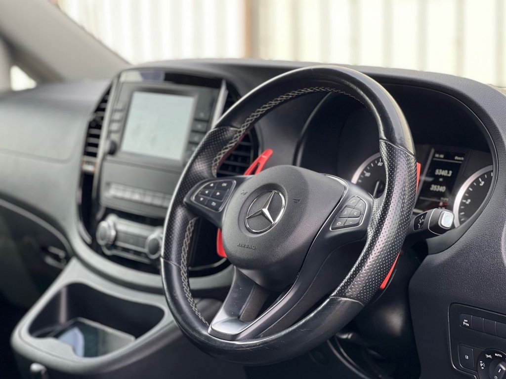 USED 2021 71 MERCEDES-BENZ VITO 2.0 119 CDI Sport Crew Van Double Cab 5dr Diesel G-Tronic RWD L2 Euro 6 (s/s) (LWB) (190 ps) 8 SEATS / REAR TV'S