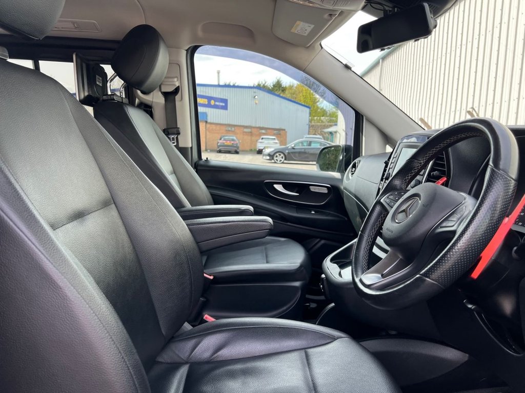 USED 2021 71 MERCEDES-BENZ VITO 2.0 119 CDI Sport Crew Van Double Cab 5dr Diesel G-Tronic RWD L2 Euro 6 (s/s) (LWB) (190 ps) 8 SEATS / REAR TV'S
