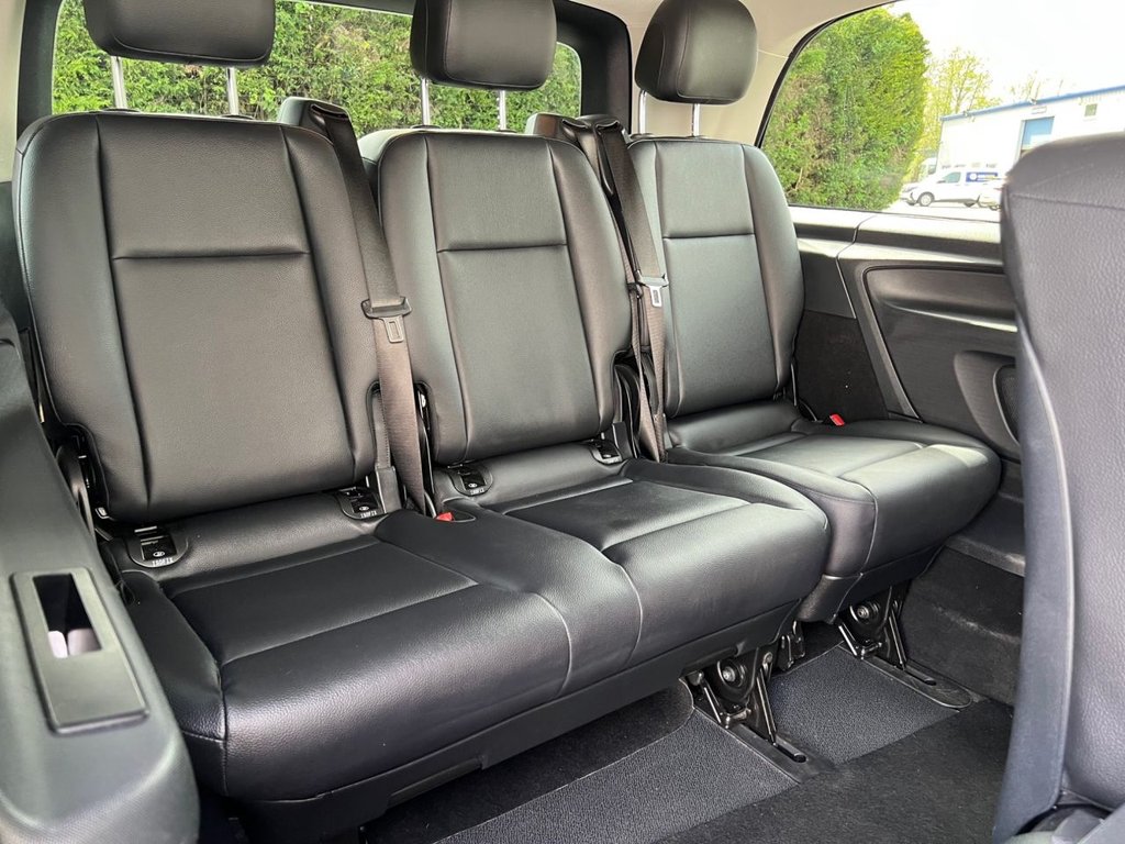USED 2021 71 MERCEDES-BENZ VITO 2.0 119 CDI Sport Crew Van Double Cab 5dr Diesel G-Tronic RWD L2 Euro 6 (s/s) (LWB) (190 ps) 8 SEATS / REAR TV'S