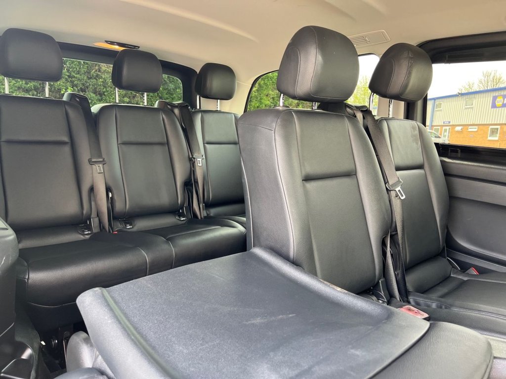 USED 2021 71 MERCEDES-BENZ VITO 2.0 119 CDI Sport Crew Van Double Cab 5dr Diesel G-Tronic RWD L2 Euro 6 (s/s) (LWB) (190 ps) 8 SEATS / REAR TV'S