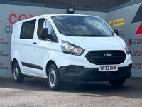 USED 2023 73 FORD TRANSIT CUSTOM 2.0 300 EcoBlue Leader Crew Van Double Cab 5dr Diesel Manual L1 H1 Euro 6 (s/s) (105 ps) CREW VAN !!!