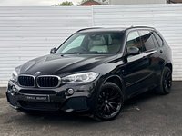 USED 2016 66 BMW X5 3.0 40d M Sport SUV 5dr Diesel Auto xDrive Euro 6 (s/s) (313 ps) RUBY BLACK, SMOKE WHITE INTERIOR