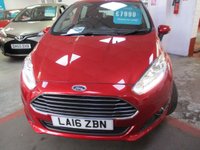 USED 2016 16 FORD FIESTA 1.25 Zetec Hatchback 5dr Petrol Manual Euro 6 (82 ps) 12 MONTHS MOT ,6 MONTHS WARRANTY ,AIR-CON ,ALLOYS ,7 SERVICE STAMPS ,ONE PREVIOUS OWNER ,2 KEYS ,STUNNING EXAMPLE , 
