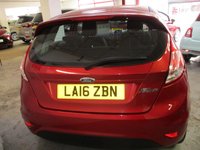 USED 2016 16 FORD FIESTA 1.25 Zetec Hatchback 5dr Petrol Manual Euro 6 (82 ps) 12 MONTHS MOT ,6 MONTHS WARRANTY ,AIR-CON ,ALLOYS ,7 SERVICE STAMPS ,ONE PREVIOUS OWNER ,2 KEYS ,STUNNING EXAMPLE , 