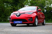 USED 2021 71 RENAULT ZOE R110 EV50 52kWh Iconic Hatchback 5dr Electric Auto (Rapid Charge) (107 bhp) FLAME RED METALLIC PAINTWORK + ANDROID AUTO + VIRTUAL DASH + DAB