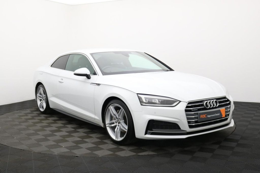 USED 2017 67 AUDI A5 2.0 TDI S line Coupe 2dr Diesel S Tronic quattro Euro 6 (s/s) (190 ps) Sat Nav, 19" Alloys, Sensors