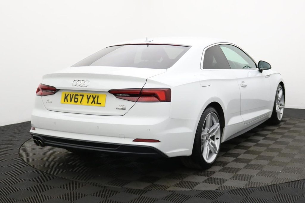 USED 2017 67 AUDI A5 2.0 TDI S line Coupe 2dr Diesel S Tronic quattro Euro 6 (s/s) (190 ps) Sat Nav, 19" Alloys, Sensors
