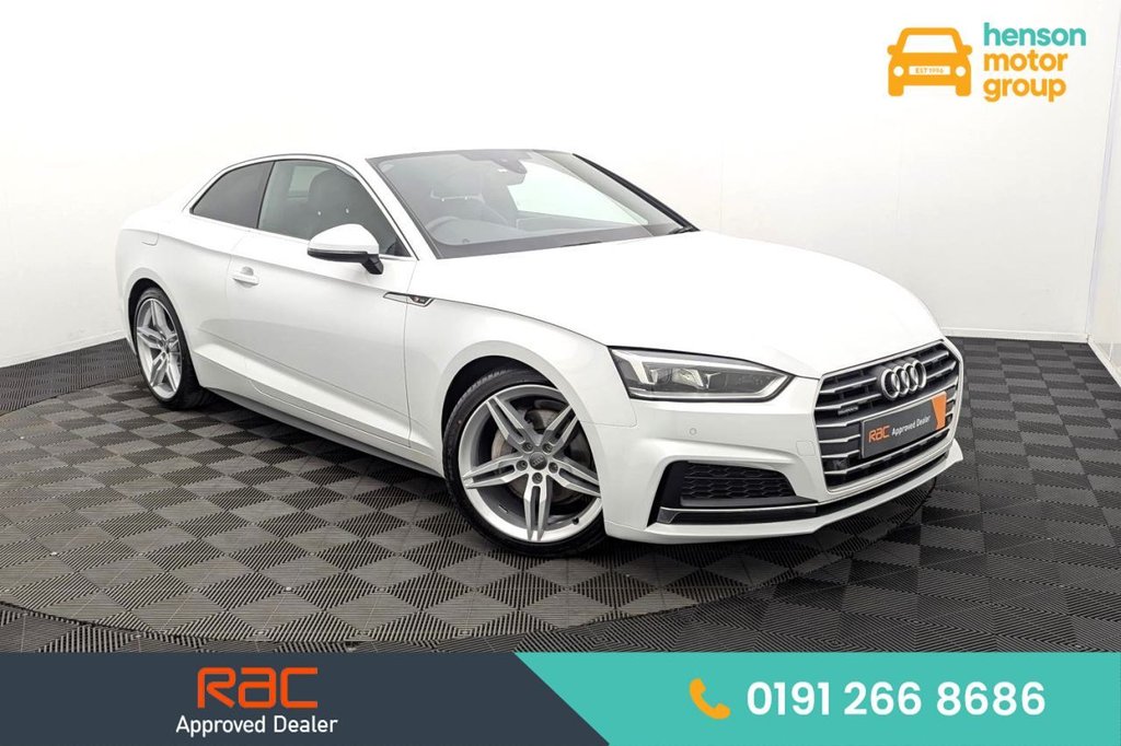 USED 2017 67 AUDI A5 2.0 TDI S line Coupe 2dr Diesel S Tronic quattro Euro 6 (s/s) (190 ps) Sat Nav, 19" Alloys, Sensors