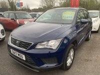 USED 2017 17 SEAT ATECA 1.0 TSI Ecomotive S SUV 5dr Petrol Manual Euro 6 (s/s) (115 ps) SERVICE HISTORY - 8 STAMPS, BLUETOOTH, VOICE COMMAND