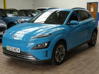 USED 2023 23 HYUNDAI KONA 64kWh Premium SUV 5dr Electric Auto (10.5kW Charger) (204 ps) SAT NAV CARPLAY HEATED SEATS HEATED STEERING WHEEL REAR VIEW CAMERA CRUISE CONTROL PARKING SENSORS 1 OWNER EXCELLENT SERVICE HISTORY WARRANTY