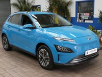USED 2023 23 HYUNDAI KONA 64kWh Premium SUV 5dr Electric Auto (10.5kW Charger) (204 ps) SAT NAV CARPLAY HEATED SEATS HEATED STEERING WHEEL REAR VIEW CAMERA CRUISE CONTROL PARKING SENSORS 1 OWNER EXCELLENT SERVICE HISTORY WARRANTY