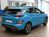 USED 2023 23 HYUNDAI KONA 64kWh Premium SUV 5dr Electric Auto (10.5kW Charger) (204 ps) SAT NAV CARPLAY HEATED SEATS HEATED STEERING WHEEL REAR VIEW CAMERA CRUISE CONTROL PARKING SENSORS 1 OWNER EXCELLENT SERVICE HISTORY WARRANTY