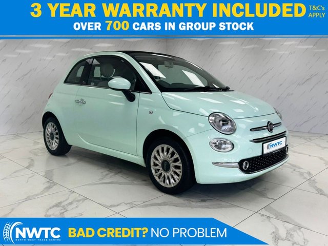 View our Fiat 500c *AUTO!* 1.2 Lounge Convertible 2dr Petrol Dualogic Euro 6 (s/s) (69 bhp) 1 FORMER OWNER!