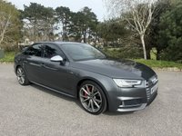 USED 2018 68 AUDI S4 3.0 TFSI V6 Saloon 4dr Petrol Tiptronic quattro Euro 6 (s/s) (354 ps) STUNNING COLOUR SCHEME IN GREY WITH HEATED RED LEATHER