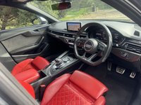 USED 2018 68 AUDI S4 3.0 TFSI V6 Saloon 4dr Petrol Tiptronic quattro Euro 6 (s/s) (354 ps) STUNNING COLOUR SCHEME IN GREY WITH HEATED RED LEATHER