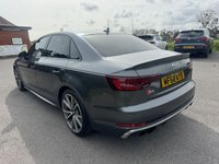 USED 2018 68 AUDI S4 3.0 TFSI V6 Saloon 4dr Petrol Tiptronic quattro Euro 6 (s/s) (354 ps) STUNNING COLOUR SCHEME IN GREY WITH HEATED RED LEATHER