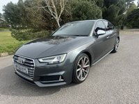 USED 2018 68 AUDI S4 3.0 TFSI V6 Saloon 4dr Petrol Tiptronic quattro Euro 6 (s/s) (354 ps) STUNNING COLOUR SCHEME IN GREY WITH HEATED RED LEATHER