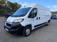 USED 2022 22 PEUGEOT BOXER 2.2 BlueHDi 335 Professional Panel Van 5dr Diesel Manual L3 H2 Euro 6 (s/s) (140 ps) 1 OWNER ONLY 22K FULL PEUGEOT SERVICE HISTORY COMES WITH 1 YEARS MOT AND SERVICE