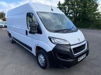 USED 2022 22 PEUGEOT BOXER 2.2 BlueHDi 335 Professional Panel Van 5dr Diesel Manual L3 H2 Euro 6 (s/s) (140 ps) 1 OWNER ONLY 22K FULL PEUGEOT SERVICE HISTORY COMES WITH 1 YEARS MOT AND SERVICE