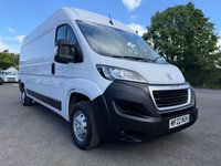 USED 2022 22 PEUGEOT BOXER 2.2 BlueHDi 335 Professional Panel Van 5dr Diesel Manual L3 H2 Euro 6 (s/s) (140 ps) 1 OWNER ONLY 22K FULL PEUGEOT SERVICE HISTORY COMES WITH 1 YEARS MOT AND SERVICE
