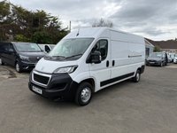 USED 2022 22 PEUGEOT BOXER 2.2 BlueHDi 335 Professional Panel Van 5dr Diesel Manual L3 H2 Euro 6 (s/s) (140 ps) 1 OWNER FULL PEUGEOT SERVICE HISTORY SAT NAV AIR CON 44K COMES WITH 1 YEARS MOT AND SERVICE