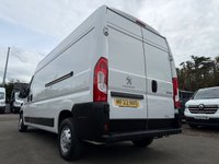 USED 2022 22 PEUGEOT BOXER 2.2 BlueHDi 335 Professional Panel Van 5dr Diesel Manual L3 H2 Euro 6 (s/s) (140 ps) 1 OWNER FULL PEUGEOT SERVICE HISTORY SAT NAV AIR CON 44K COMES WITH 1 YEARS MOT AND SERVICE