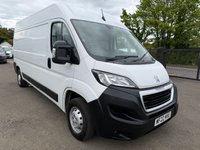 USED 2022 22 PEUGEOT BOXER 2.2 BlueHDi 335 Professional Panel Van 5dr Diesel Manual L3 H2 Euro 6 (s/s) (140 ps) 1 OWNER FULL PEUGEOT SERVICE HISTORY SAT NAV AIR CON 44K COMES WITH 1 YEARS MOT AND SERVICE