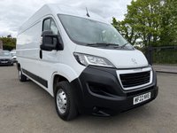 USED 2022 22 PEUGEOT BOXER 2.2 BlueHDi 335 Professional Panel Van 5dr Diesel Manual L3 H2 Euro 6 (s/s) (140 ps) 1 OWNER FULL PEUGEOT SERVICE HISTORY SAT NAV AIR CON 44K COMES WITH 1 YEARS MOT AND SERVICE