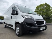 USED 2022 22 PEUGEOT BOXER 2.2 BlueHDi 335 Professional Panel Van 5dr Diesel Manual L3 H2 Euro 6 (s/s) (140 ps) 1 OWNER FULL PEUGEOT SERVICE HISTORY SAT NAV AIR CON 44K COMES WITH 1 YEARS MOT AND SERVICE
