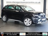 USED 2020 70 SEAT ATECA 1.5 TSI EVO XPERIENCE SUV 5dr Petrol DSG Euro 6 (s/s) (150 ps) NEW SHAPE ATECA WITH A GREAT SPECIFICATION LIST - COMES WITH A FULL SERVICE HISTORY + SATELLITE NAVIGATION + APPLE CARPLAY / ANDROID AUTO + REAR VIEW CAMERA + TOUCH SCREEN MEDIA DISPLAY + BLUETOOTH PHONE AND MEDIA CONNECTIVITY + DAB DIGITAL RADIO + AUTOMATIC LED HEADLIGHTS + APPS CONTROL + MIRROR LINK + LEATHER MULTI FUNCTIONAL STEERING WHEEL + FRONT AND REAR PARKING SENSORS + ADAPTIVE CRUISE CONTROL + VOICE COMMAND + AUTOMATIC WIPERS WITH RAIN SENSOR + LED DAY TIME RUNNING LIGHTS + ECO STOP STA