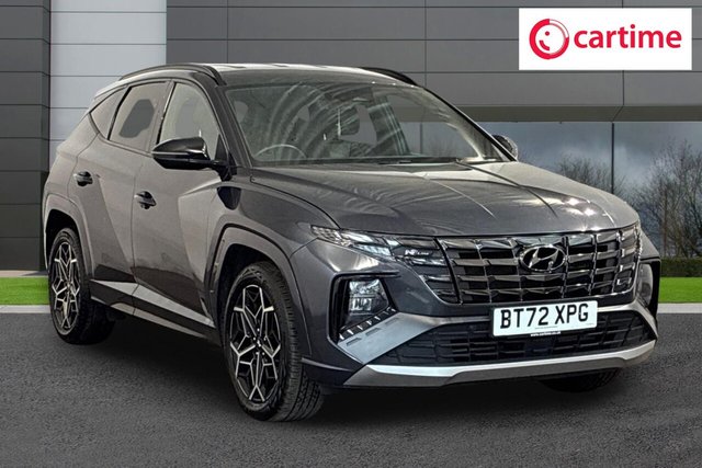 View our Hyundai Tucson 1.6 h T-GDi N Line SUV 5dr Petrol Hybrid Auto Euro 6 (s/s) (230 ps) Rear View Camera, Front / Rear Parking Sensors, Android Auto / Apple CarPlay, Heated Front Seats, Touchscreen Satellite Navigation