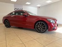 USED 2019 19 MERCEDES-BENZ C-CLASS 2.0 C300 AMG Line (Premium) Coupe 2dr Petrol G-Tronic+ Euro 6 (s/s) (258 ps) BLACK HALF ANTHRACITE & SUEDE LEATHER, STAELLITE NAVIGATION, CLIMATE CONTROL, ELECTRIC FOLDING MIRRORS, FRONT & REAR PARKING SENSORS, MULTI FUNCTION STEERING WHEEL, CRUISE CONTROL, BLUETOOTH, MERCEDES ME CONNECT, HEATED FRONT SEATS, CUP HOLDER, 19&rdquo; ALLOY WHEELS, DAB