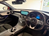 USED 2019 19 MERCEDES-BENZ C-CLASS 2.0 C300 AMG Line (Premium) Coupe 2dr Petrol G-Tronic+ Euro 6 (s/s) (258 ps) BLACK HALF ANTHRACITE & SUEDE LEATHER, STAELLITE NAVIGATION, CLIMATE CONTROL, ELECTRIC FOLDING MIRRORS, FRONT & REAR PARKING SENSORS, MULTI FUNCTION STEERING WHEEL, CRUISE CONTROL, BLUETOOTH, MERCEDES ME CONNECT, HEATED FRONT SEATS, CUP HOLDER, 19&rdquo; ALLOY WHEELS, DAB