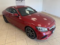 USED 2019 19 MERCEDES-BENZ C-CLASS 2.0 C300 AMG Line (Premium) Coupe 2dr Petrol G-Tronic+ Euro 6 (s/s) (258 ps) BLACK HALF ANTHRACITE & SUEDE LEATHER, STAELLITE NAVIGATION, CLIMATE CONTROL, ELECTRIC FOLDING MIRRORS, FRONT & REAR PARKING SENSORS, MULTI FUNCTION STEERING WHEEL, CRUISE CONTROL, BLUETOOTH, MERCEDES ME CONNECT, HEATED FRONT SEATS, CUP HOLDER, 19&rdquo; ALLOY WHEELS, DAB