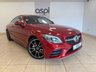 USED 2019 19 MERCEDES-BENZ C-CLASS 2.0 C300 AMG Line (Premium) Coupe 2dr Petrol G-Tronic+ Euro 6 (s/s) (258 ps) BLACK HALF ANTHRACITE & SUEDE LEATHER, STAELLITE NAVIGATION, CLIMATE CONTROL, ELECTRIC FOLDING MIRRORS, FRONT & REAR PARKING SENSORS, MULTI FUNCTION STEERING WHEEL, CRUISE CONTROL, BLUETOOTH, MERCEDES ME CONNECT, HEATED FRONT SEATS, CUP HOLDER, 19&rdquo; ALLOY WHEELS, DAB