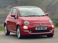 USED 2018 18 FIAT 500 1.2 Lounge Hatchback 3dr Petrol Manual Euro 6 (s/s) (69 bhp) Air con, Nav, Panoramic Roof, Apple Car Play