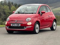 USED 2018 18 FIAT 500 1.2 Lounge Hatchback 3dr Petrol Manual Euro 6 (s/s) (69 bhp) Air con, Nav, Panoramic Roof, Apple Car Play