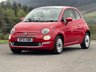 USED 2018 18 FIAT 500 1.2 Lounge Hatchback 3dr Petrol Manual Euro 6 (s/s) (69 bhp) Air con, Nav, Panoramic Roof, Apple Car Play