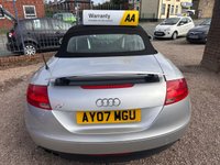 USED 2007 07 AUDI TT 2.0 TFSI Roadster 2dr Petrol S Tronic Euro 4 (200 ps) LEATHER, LOW MILEAGE, GREAT EXAMPLE FOR SUMMER, F.S.H