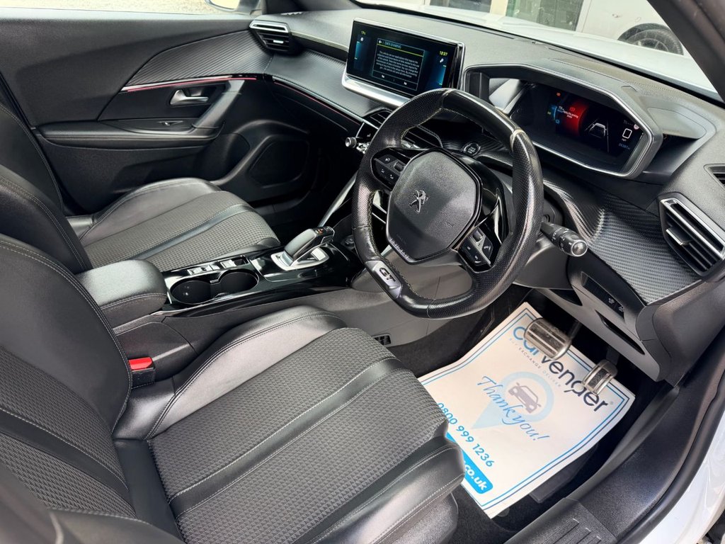 USED 2021 71 PEUGEOT E-2008 50kWh GT SUV 5dr Electric Auto (136 ps) 2 Owners|NaV|R.F Sensor|Camera|Apple CarPlay/Android Auto|Cruise|Half Leather Seats|